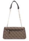 Guess Fourre Tout En Laiton Sac Guess Noelle Girlfriend Satchel - Sac Main Femme Bandoulière Réglable Logo Triangle Sac Bandoulière Femme