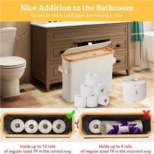 Lot De 2 Organiseurs De Papier Toilette Amusants, Rangement