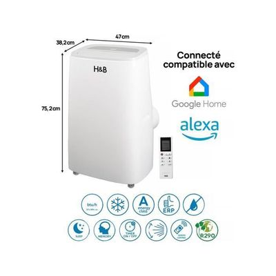 SUNTEC CLIMATISEUR MOBILE Coolfixx 16000 BTU APP - Climatiseur mobile