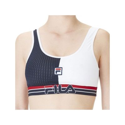 FILA Brassière polyamide bicolore FU6110 Femme Blanc Cdiscount - Main Image