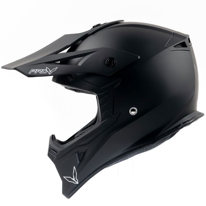 MOTOBLOUZ Casque Cross Moto SKUD DALLAS Blanc/Noir - Homologué ECE 22.06 - Design Agressif Tout-Terrain