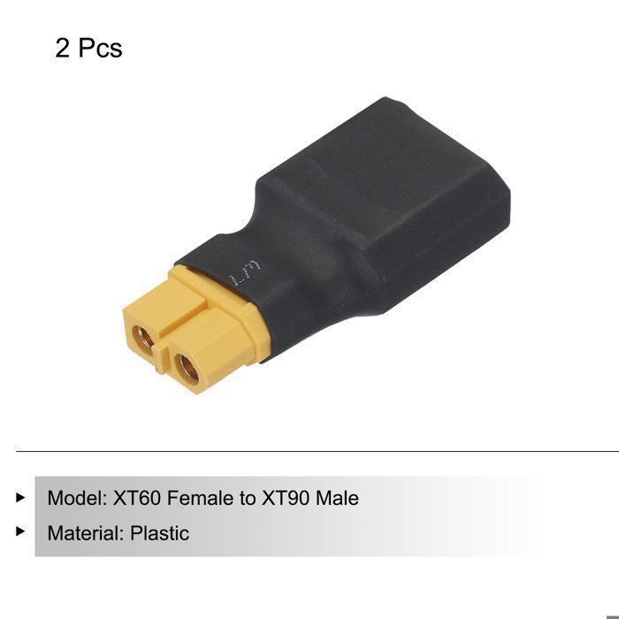 Adaptateur XT60 Mâle Vers XT30 Femelle – Lot De 2, Pour Drones, Batteries Solaires, Chargeurs, Plug And Play Adaptateur XT60 Mâle Vers XT30 Femelle – Lot De 2, Pour Drones, Batteries Solaires, Chargeurs, Plug And Play