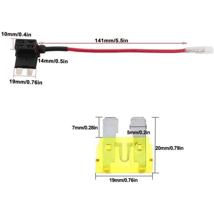3Pcs Premium Add-A-Circuit Fusible Tap Adaptateur, ACU Lame Style