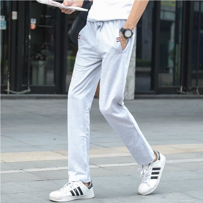 Pantalon De Jogging Homme Baggy - Coton/Polyester, Coupe Large, Taille Élastique, Léger Et Confortable