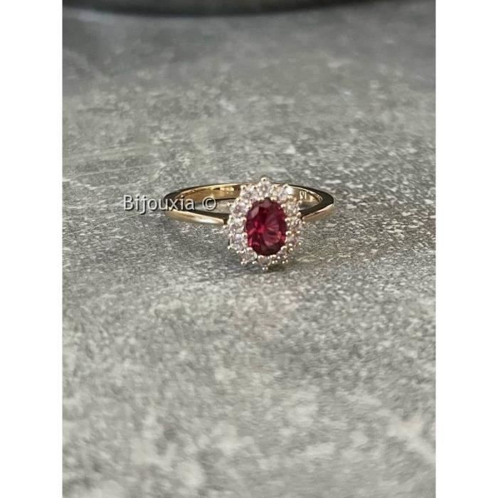 Bague Marquise Améthyste 8mm Plaqué Or 18K - Taille 56 - Dolly-Bijoux - Neuf Avec étiquettes
