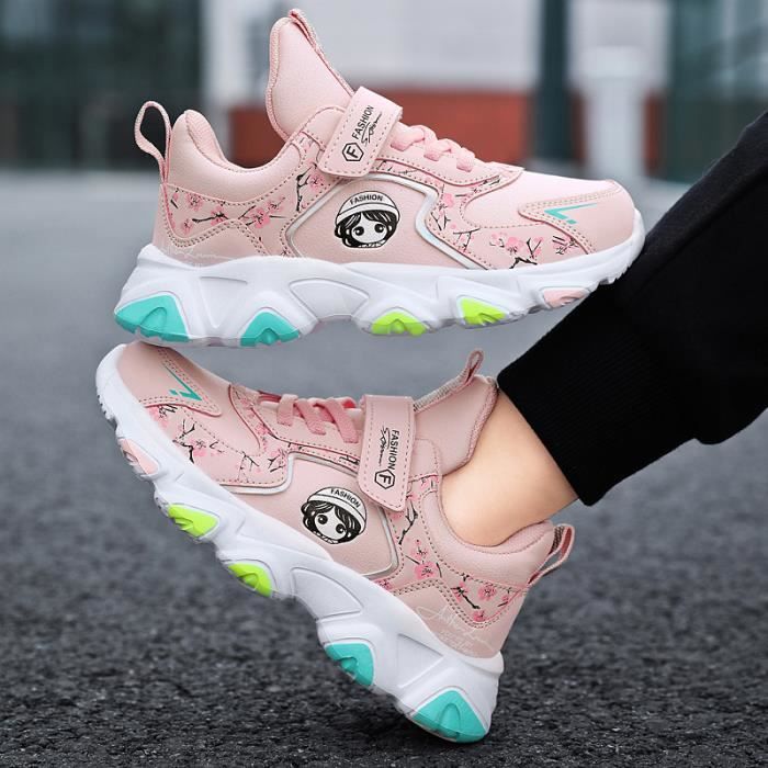 Basket Enfant Chaussures Garcon Fille Sport Modele Classic Sneakers pour Enfant Rose Cdiscount Chaussures