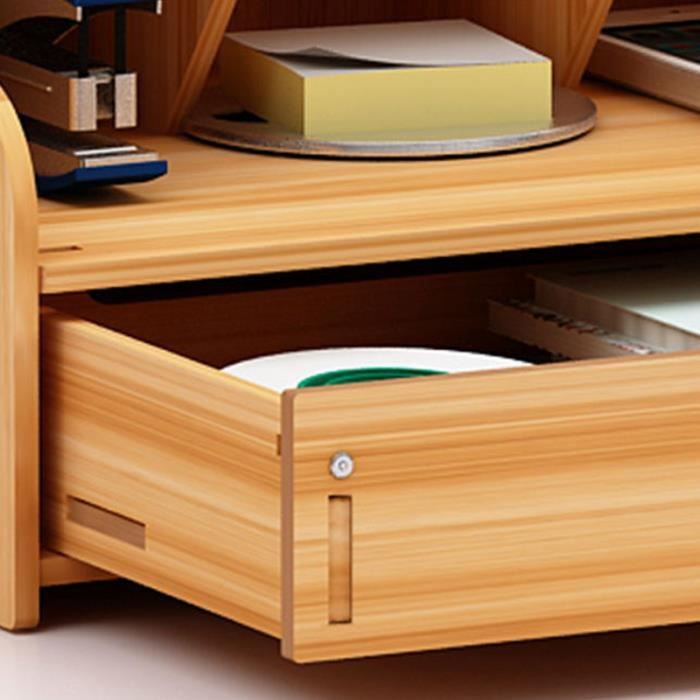 Organisateur De Bureau Marbrasse Avec 3 Tiroirs Et 7 Compartiments – Porte-stylos Multifonction Rose, Pour Maison Et école