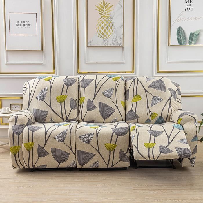 CZADMXP Housse Fauteuil Relax Complète pour 1/2/3 Places, Extensible Housse de Canapé Inclinable Antidérapant Couverture Inclinable avec Poche Latérale (Orange,3 Places CZADMXP Housse Fauteuil Relax Complète pour 1/2/3 Places, Extensible Housse de Canapé Inclinable Antidérapant Couverture Inclinable avec Poche Latérale (Orange,3 Places