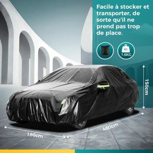 IVYSHION B/âche Voiture Universelle Housse de Protection Auto Couverture de Voiture Auto Imperm/éable /Étanche Anti Poussi/ère//Neige//Pluie//Gr/êle pour Tous Les Saisons 400 * 160 * 120CM
