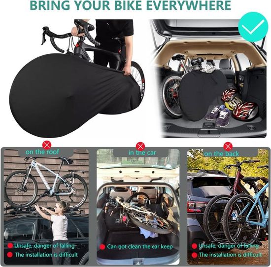 Accessoire Vélo Rangement Sac Vélo Arrière 12L Imperméable - Porte-bagages Avec Housse Pluie - VTT, Voyage Sacoche Vélo Porte Bagage Arrière