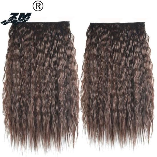 Accessoires coiffure,Extensions de cheveux synthétiques à Clip pour femmes,  postiche naturelle longue, crépue et - 1bT70-24\