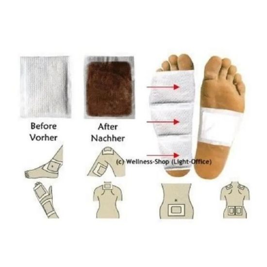 Patch Détox Et Bien-être Pour Les Pieds Kinoki - Pack De 10, Antimicrobien, Apaisant, Référence Kiyome PND-9889