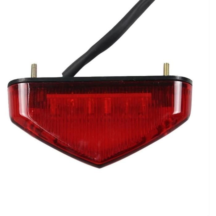 Feu Stop Arrière Moto 12V 15 LED Universel - Rouge, ABS Étanche Pour Honda/Yamaha/etc.