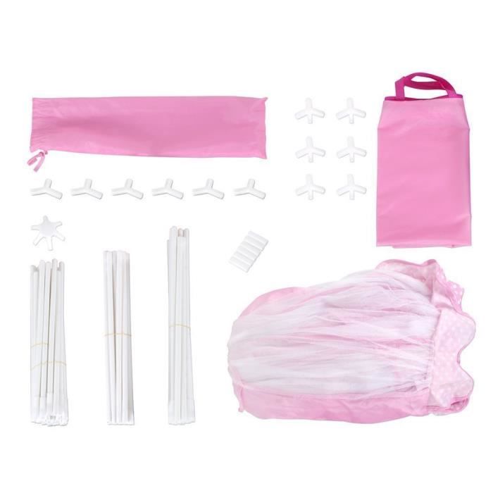 Tente De Jeu Enfant Chateau Pour Enfant Tipi Pop Up Portable Avec Sac De Transport Interieur Et Exterieur Idee Cadeau Ro~p159853582