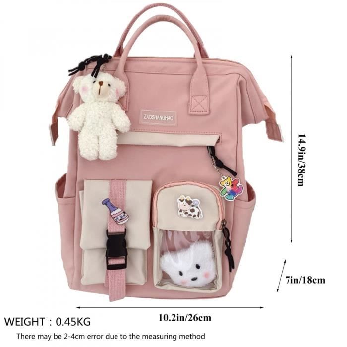 Sacoche pour Filles Sacoche Fille C ur Pop School Sacoche pour Adolescentes Filles Cartable Rose SACOCHE