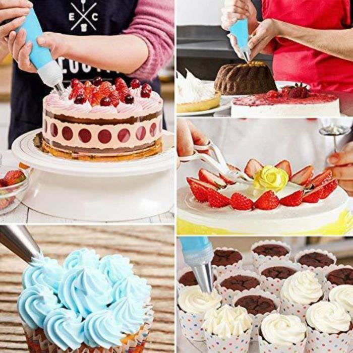 16 EMBOUTS PATE A SUCRE DECORATION GATEAU ANNIVERSAIRE USTENSILES CUP CAKE
