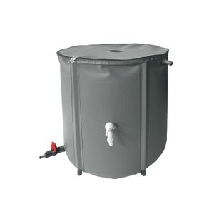 Collecteur récupérateur d'eau de pluie gris pour tuyau 80 - Fitt