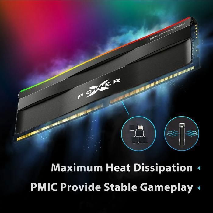 Silicon Power XPOWER ZENITH DDR5 32Go (2x16Go) 6000MT/s CL36 RGB - Noir ...