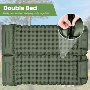 Matelas Camping Cwrais Auto-gonflant Double - 195x125x10cm Ultra Léger