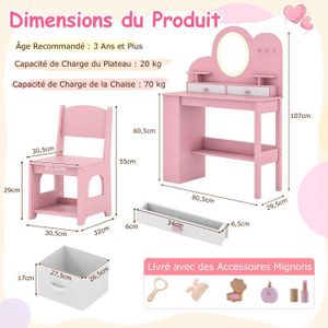 Smoby Coiffeuse 2 en 1 Frozen - Reine des Neiges - des 3 ans : Smoby