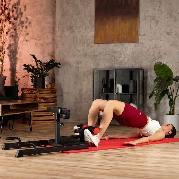 Machine à Squat Sissy Squat Hop-Sport – Réglable, 3 Exercices En 1, Jusqu’à 120 Kg, Pour Abdos, Fessiers Et Jambes