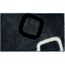 Tapis De Salle Bain 70 X 120 Cm Design Couleur Noir Blanc
