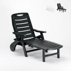 Bain de soleil pliant - GRAND SOLEIL - Premiere - Dossier réglable 5 positions - 100% écologique - Vert foncé