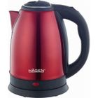 Bouilloire électrique - Hagen - HA5525-RED - 1.8L - Inox brossé - Sans fil 360°