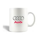 MANIACASE Mug en Céramique Audi Logo Gris Rose