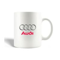 Mug en Céramique Audi Logo Gris Rose