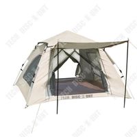 TD® Tente de camping Portable compte simple couche Oxford tissu double tente tente de camping en plein air tente de terrain gonflabl