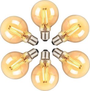 AMPOULE - LED Ampoules LED E27, Orelpo Lot de 6 ampoules Edison 