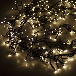FIL À LINGE - ÉTENDOIR Noir 1152 LED Cluster Guirlande Lumineuse 8,4m Bla