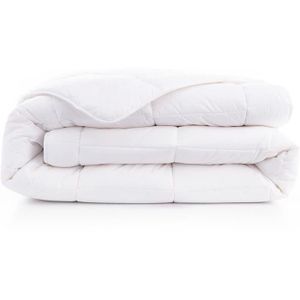 COUETTE Couette de lit chaude pour l'hiver coton haut de gamme 350g blanc ABEIL Dimension - 200x200