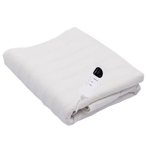 Couverture Électrique Chauffée Lavable Polaire sous Luxe Lit Double Noël
