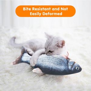 Electrique Usb Charge Simulation Poisson Chat Jouet Drole Interactif Animaux Chats Cataire Jouets Pour Mordre Macher Cdiscount