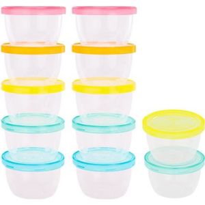 Petits pots en verre pour aliments pour bébés, Pot en verre 240 ml, Lot  de 6, Contenants en verre avec couvercles hermétiques, Résistants au  micro-ondes