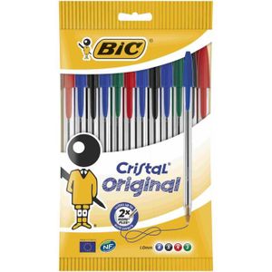 Stylo à bille 4 couleurs pointe moyenne BIC : le stylo à Prix Carrefour