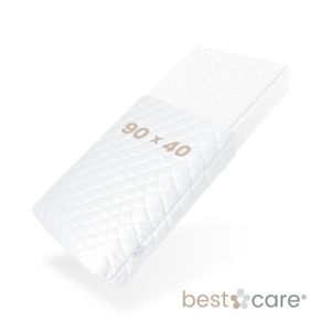 MATELAS BÉBÉ BestCare® Matelas Aero | 90x40x6 cm | 2 faces (été/hiver) | pour lit d'enfant, berceau, couffin, landau | Produit issu de l'UE