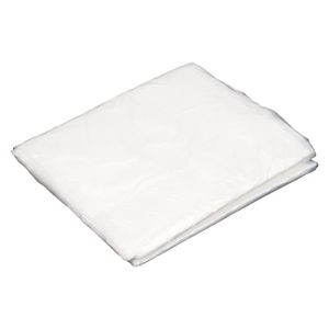 Lot 15 Nappes Jetables Blanches Imperméables 137x274 Cm - Effet Tissu Élégant, Protection Table Fête Mariage Anniversaire