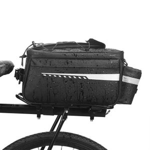 PANIER - SACOCHE VÉLO Sacoche de Vélo pour Porte-Bagages TSINCHIN - Noir