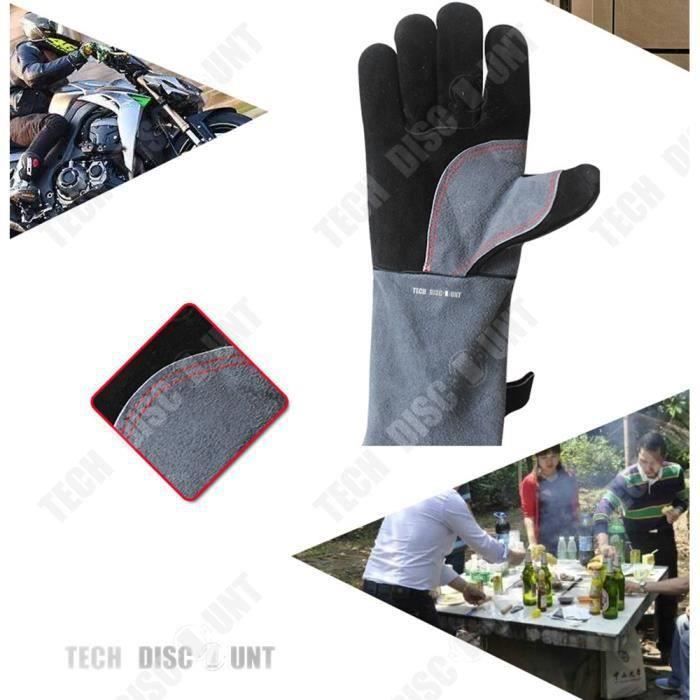 Gants de soudage gants de gril de cheminée de cuisine durables Du Feu  Jardinage Barbecue grise Shiwaki - Cdiscount Maison