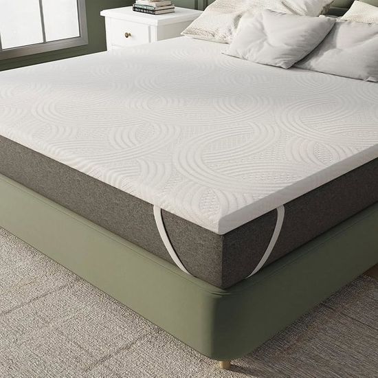 Surmatelas 140x200 Cm 5cm Épaisseur Mousse Confort Twirest - Housse Respirante Lavable