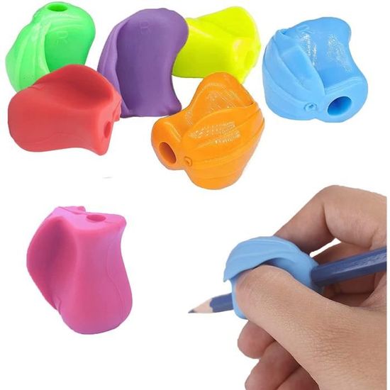 VIKASUN 7 Pièces Poignées de Crayon, Guide Doigts Crayon Enfant