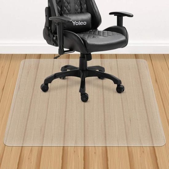 Tapis De Chaise De Bureau 140CM Tapis De Sol Gamer Sol En Bois Dur Chair Mat