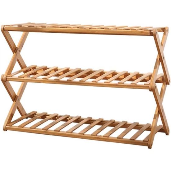 COSTWAY Étagère à Chaussures à 5 Niveaux, Meuble à Chaussures En Métal