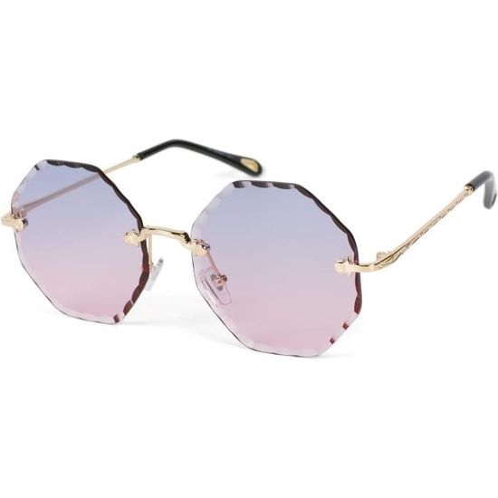 Lunettes De Soleil Pour Enfants - Verres Teintés Colorés - Monture Dorée - Style Tendance