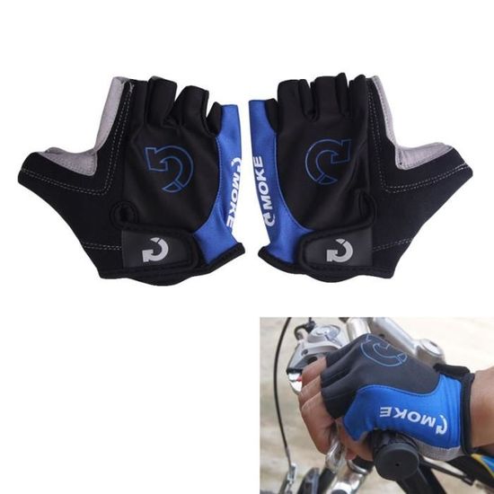 Gants De Cyclisme Demi-doigts - Rembourrage Gel, Respirants, Pour VTT, Vélo Route, Homme Et Femme