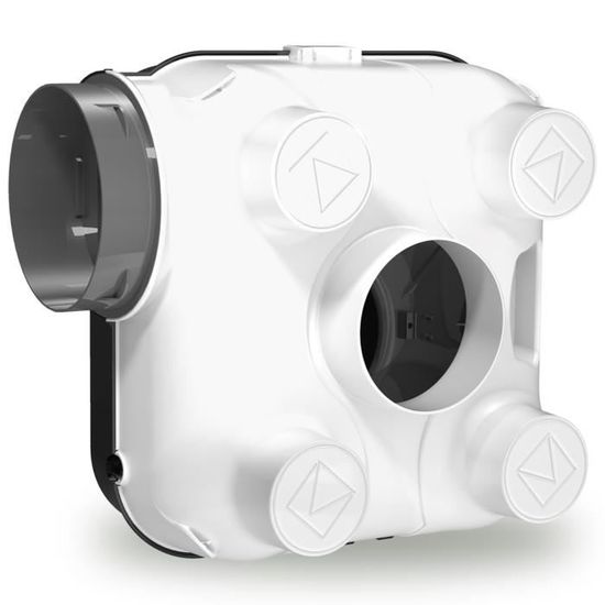 VMC Flux hygroréglable EOLIS T2 à T7 Bivitesses Blanc & Noir STORE & MENUISERIE 2.0