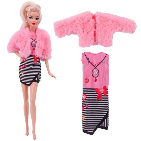 Labbo Vetement Poupee 4 Pièces, 17 Cm Accessoire Poupon, Avec Chapeau